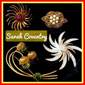 Sarah Coventry Lot four brooches
